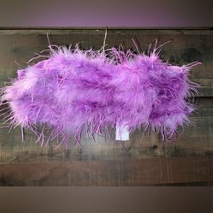 Purple feather bandeau
